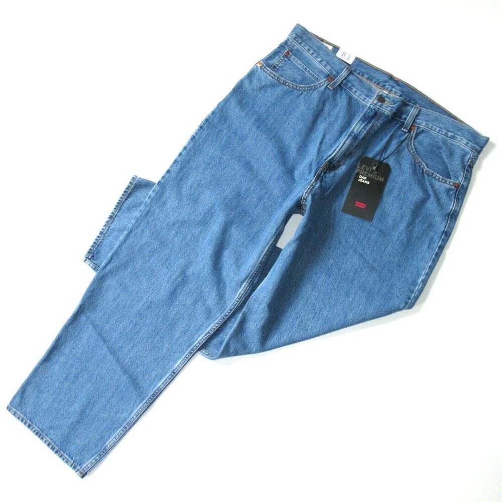 NWT Levi's Dad Jean in Joe Stoned Medium Slouchy Loose Fit Straight Leg Jeans 34